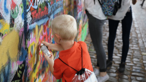 Prague with Family Lesser Town gif